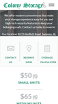 Mobile Screenshot of colonystorage.net